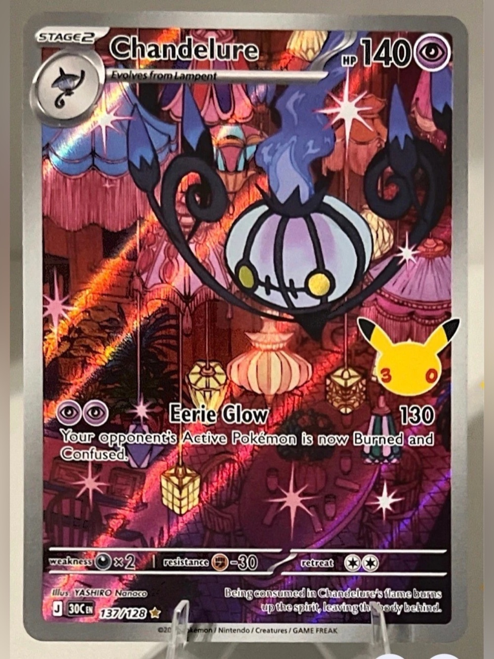 Pokémon TCG: 30th Celebration - CHANDELURE 137/128 NM